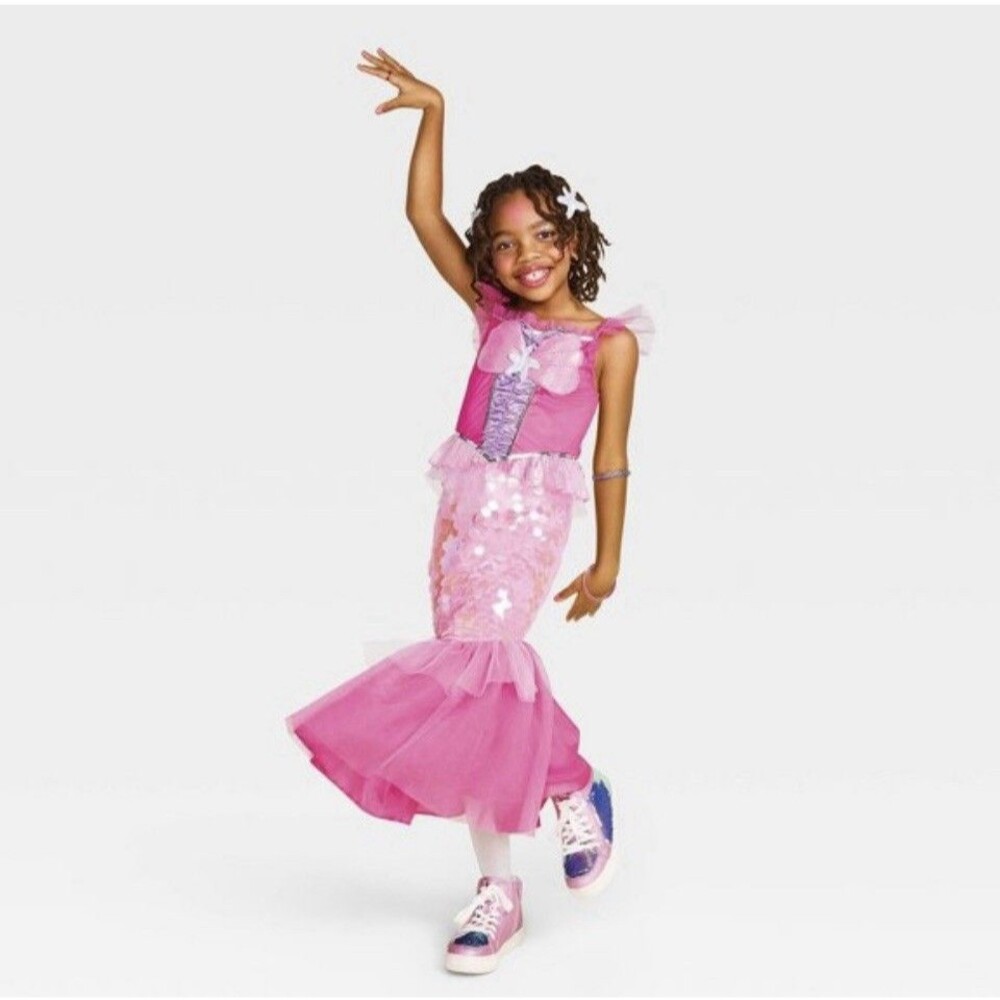 Hyde & Eek Mermaid Kids Halloween Costume Set Size Large